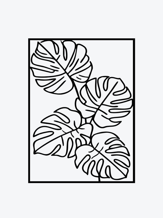 Monstera Plant temporary tattoo