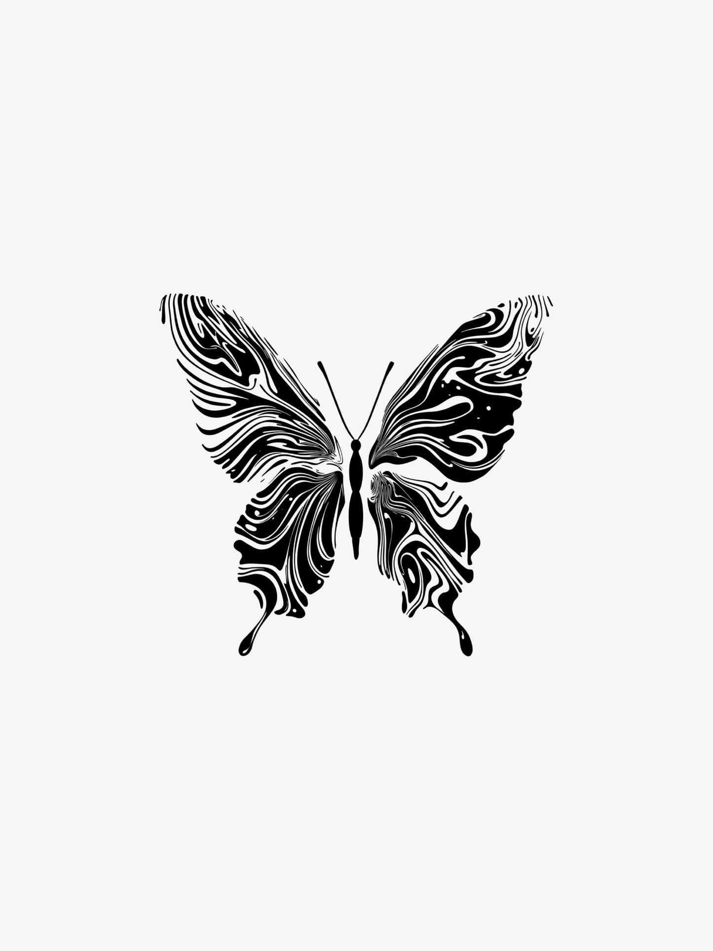 Abstract Butterfly temporary tattoo