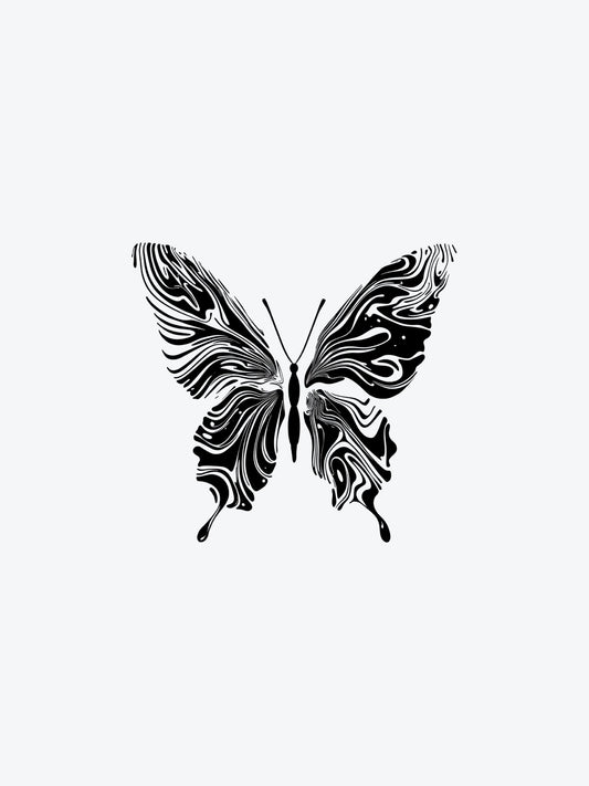 Abstract Butterfly temporary tattoo