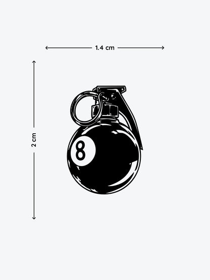 8 Ball temporary tattoo