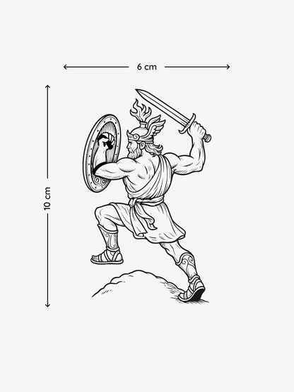 Gladiator temporary tattoo