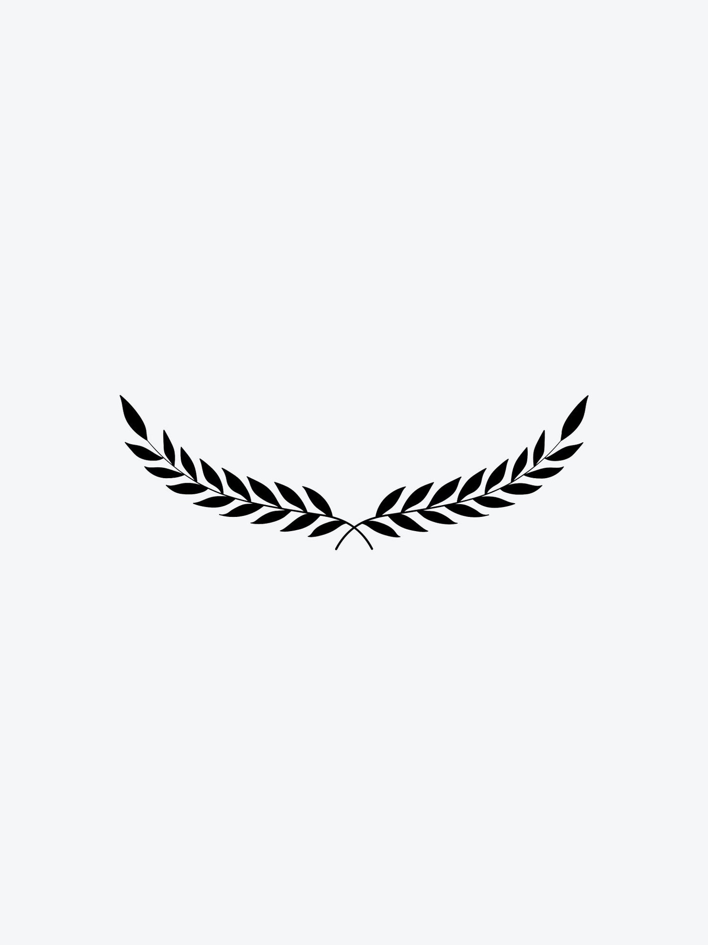 Laurel Branch Black temporary tattoo