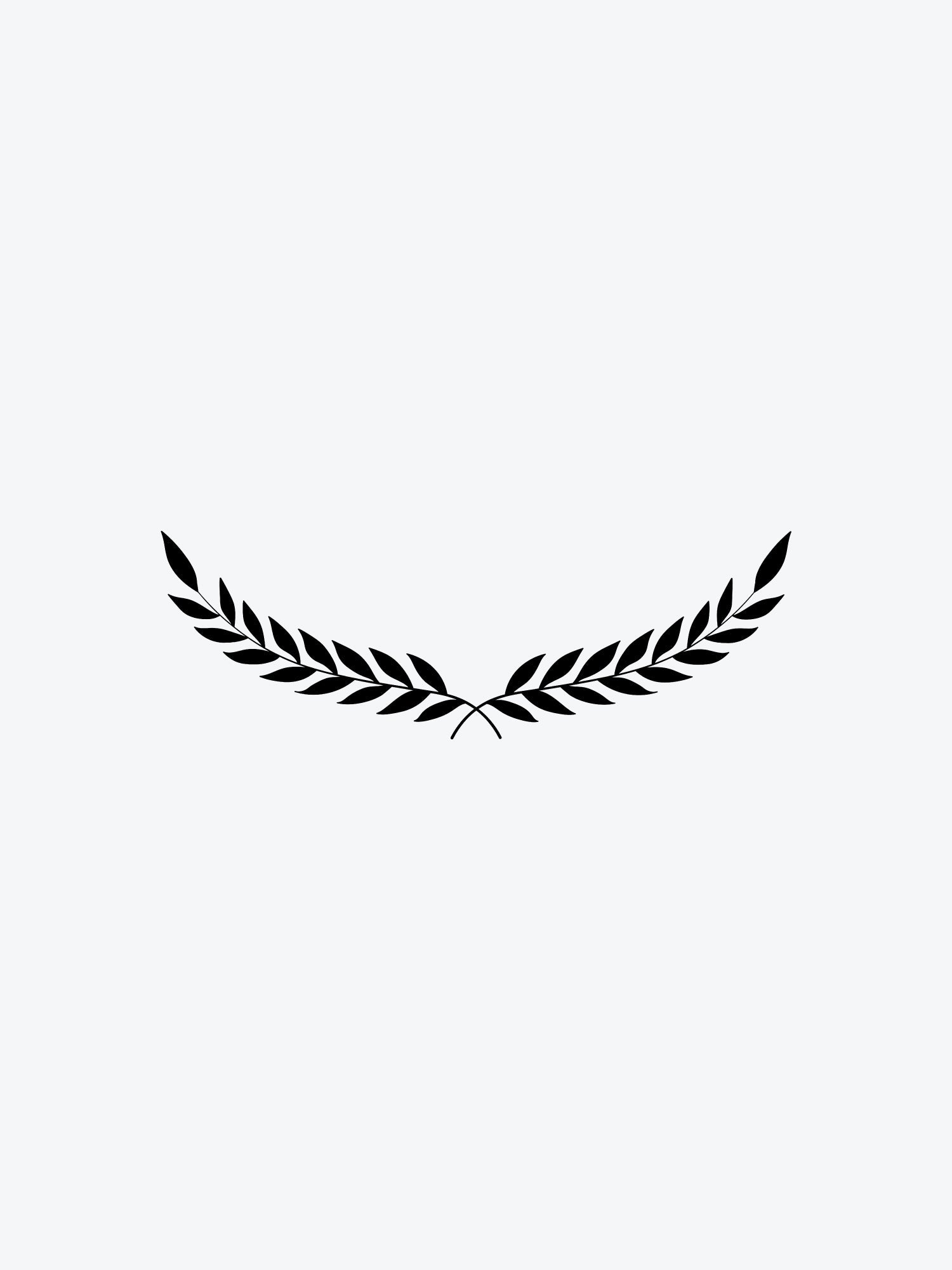 Laurel Branch Black temporary tattoo