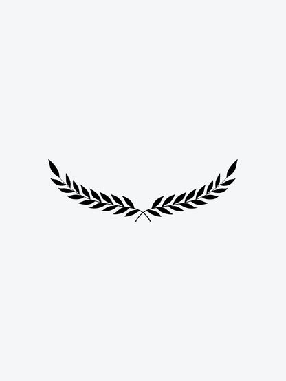 Laurel Branch Black temporary tattoo
