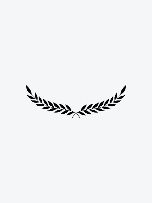 Laurel Branch Black temporary tattoo