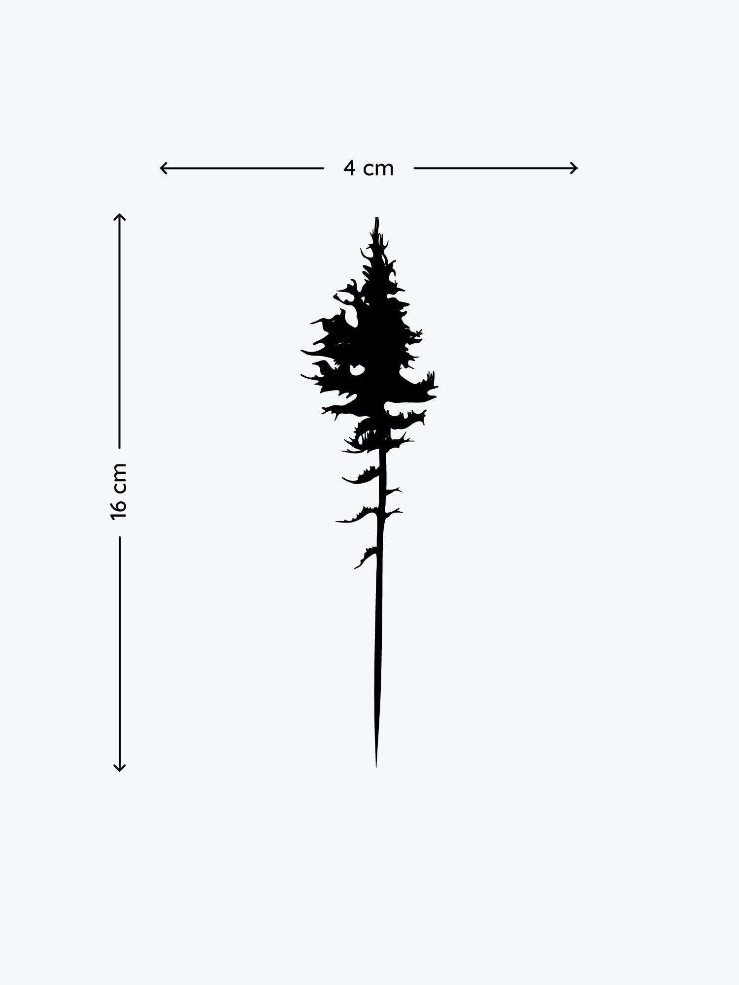 Black Tree temporary tattoo