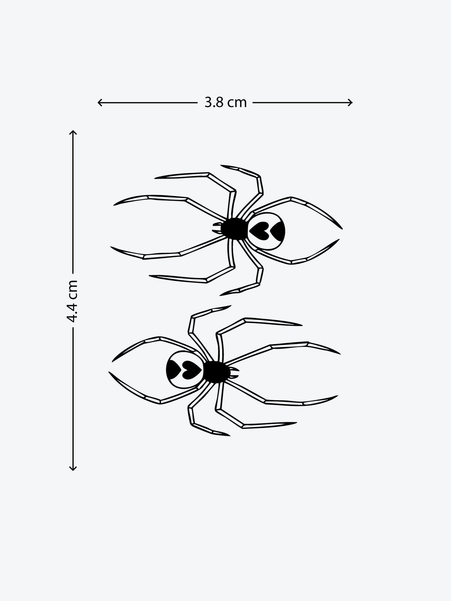 Spider Couple temporary tattoo