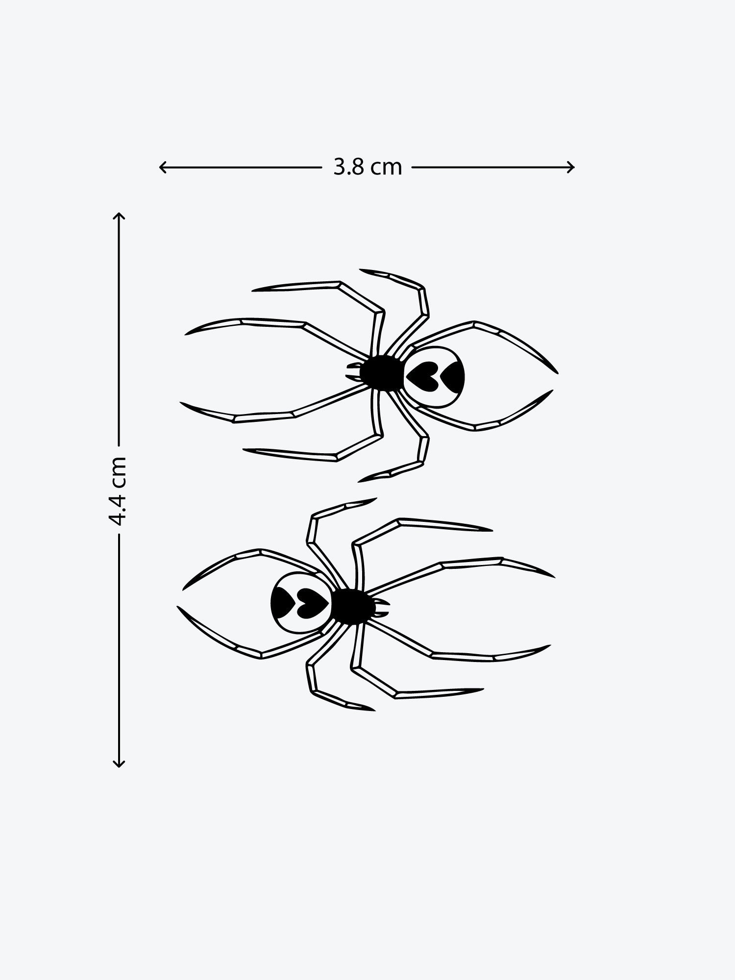 Spider Couple temporary tattoo