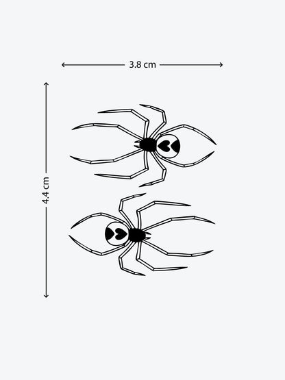 Spider Couple temporary tattoo