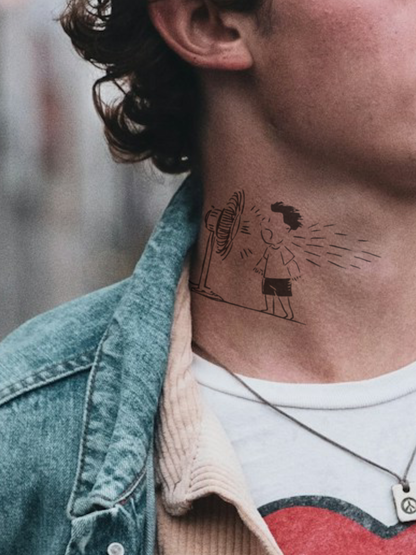 Oh Oh temporary tattoo