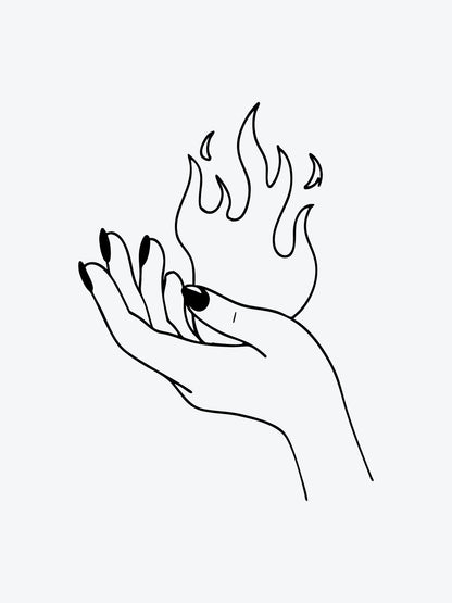 Hold the Fire temporary tattoo