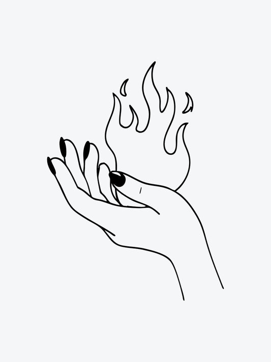 Hold the Fire temporary tattoo