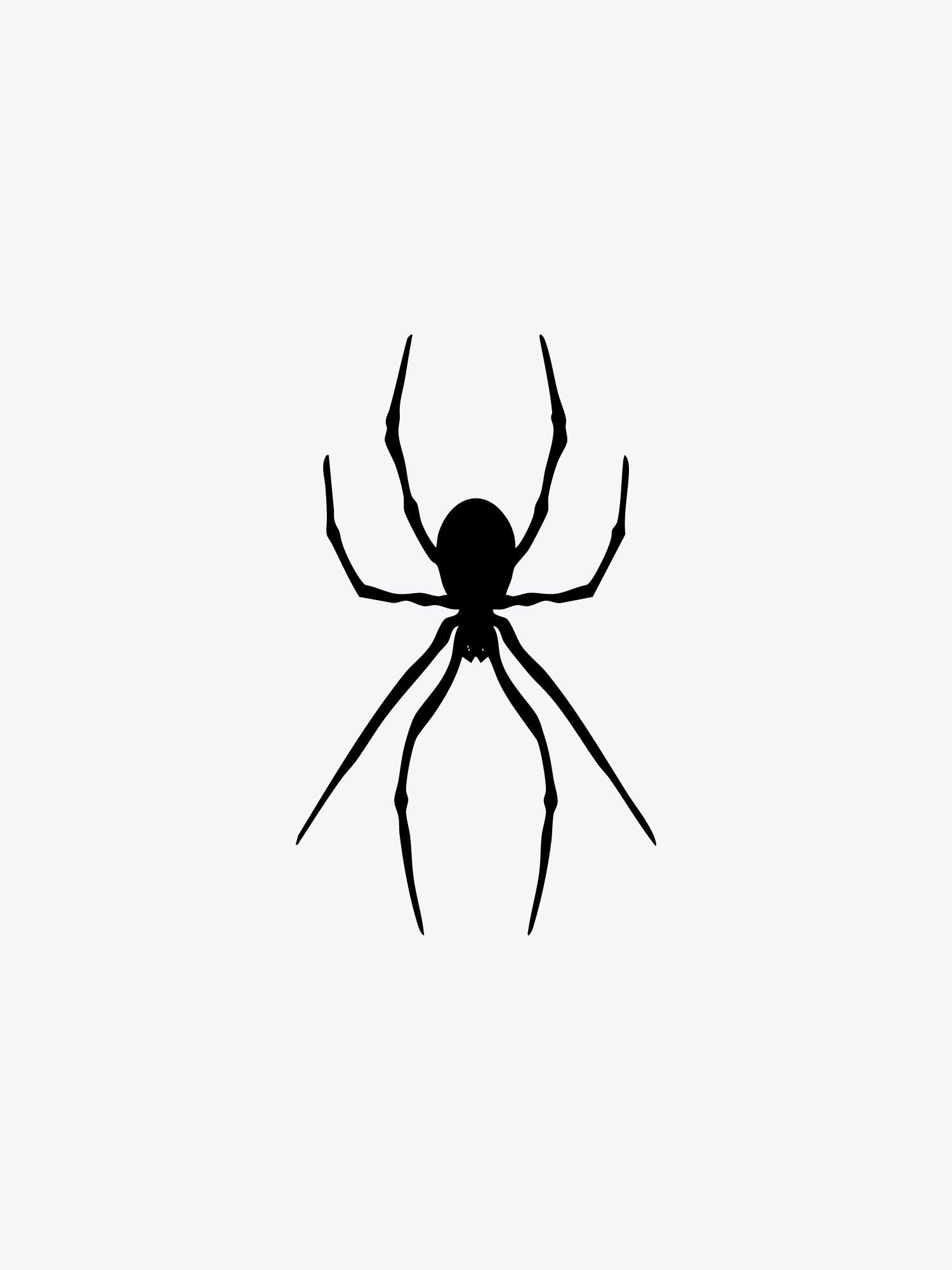 Spider Black temporary tattoo