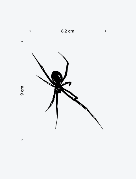 Spider Modern temporary tattoo