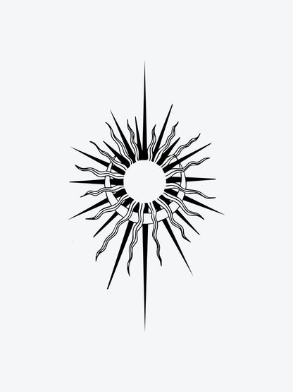Moon Sun Fusion temporary tattoo