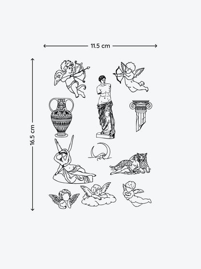 Greek Bundle(11 Tattoos) temporary tattoo