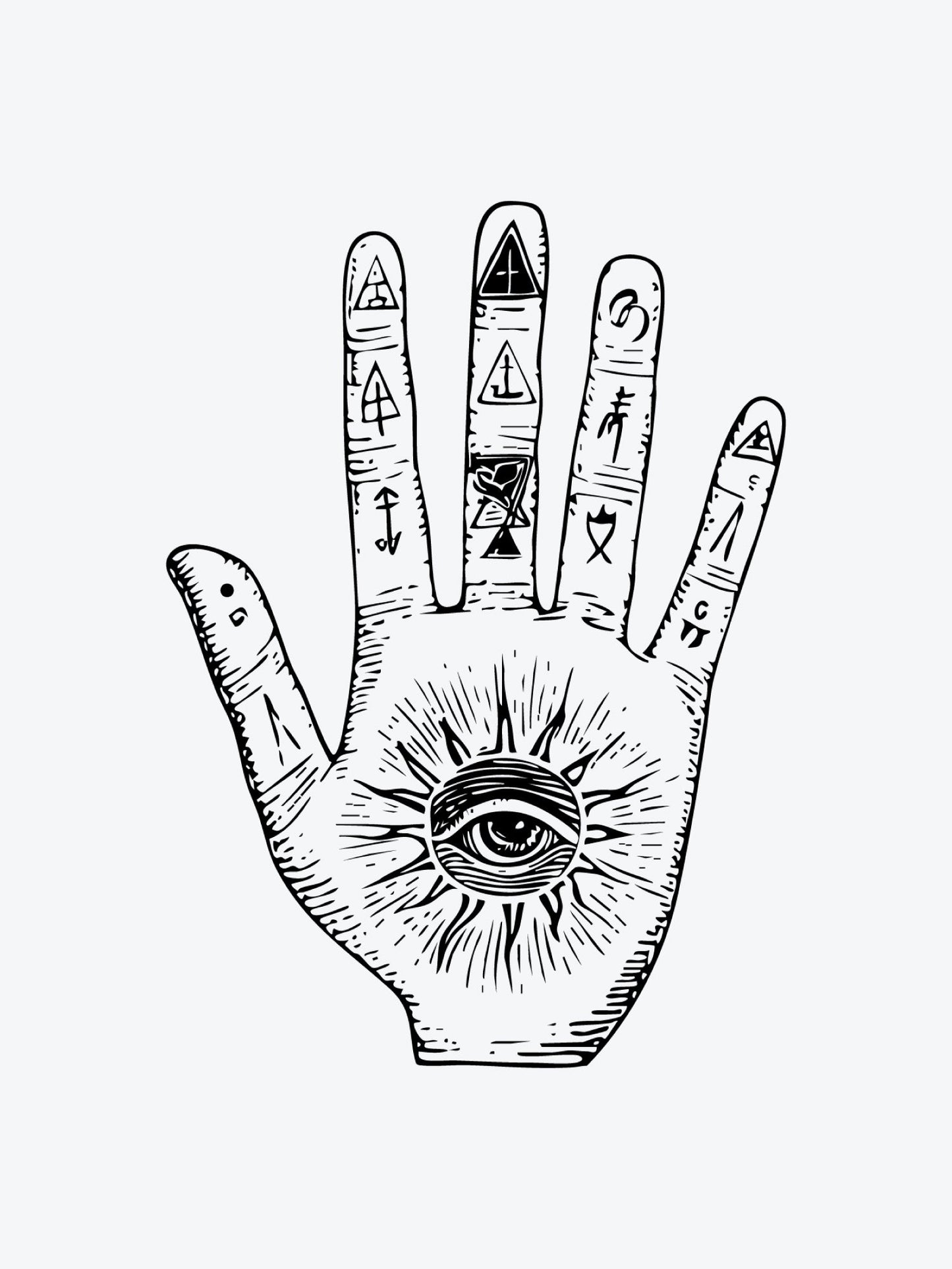 Alchemist Hand temporary tattoo