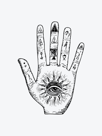 Alchemist Hand temporary tattoo