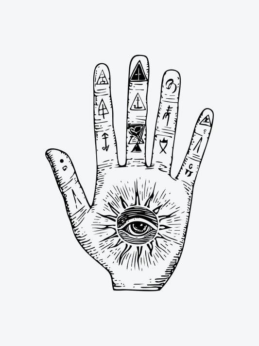 Alchemist Hand temporary tattoo
