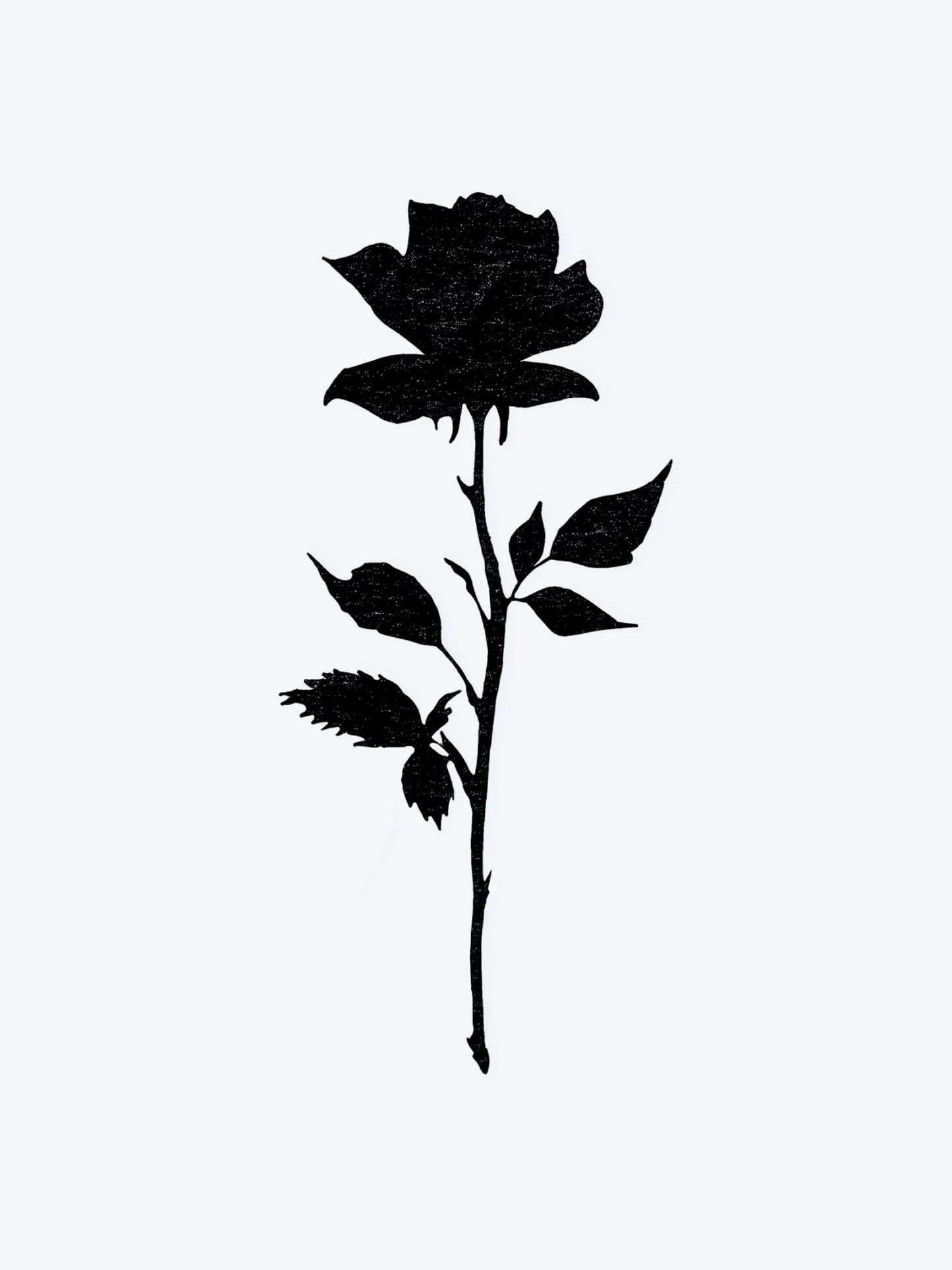 Black Rose temporary tattoo