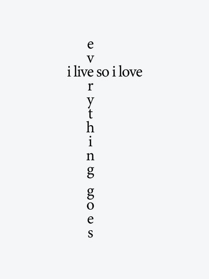 I Live So I Love (Right Hand) temporary tattoo