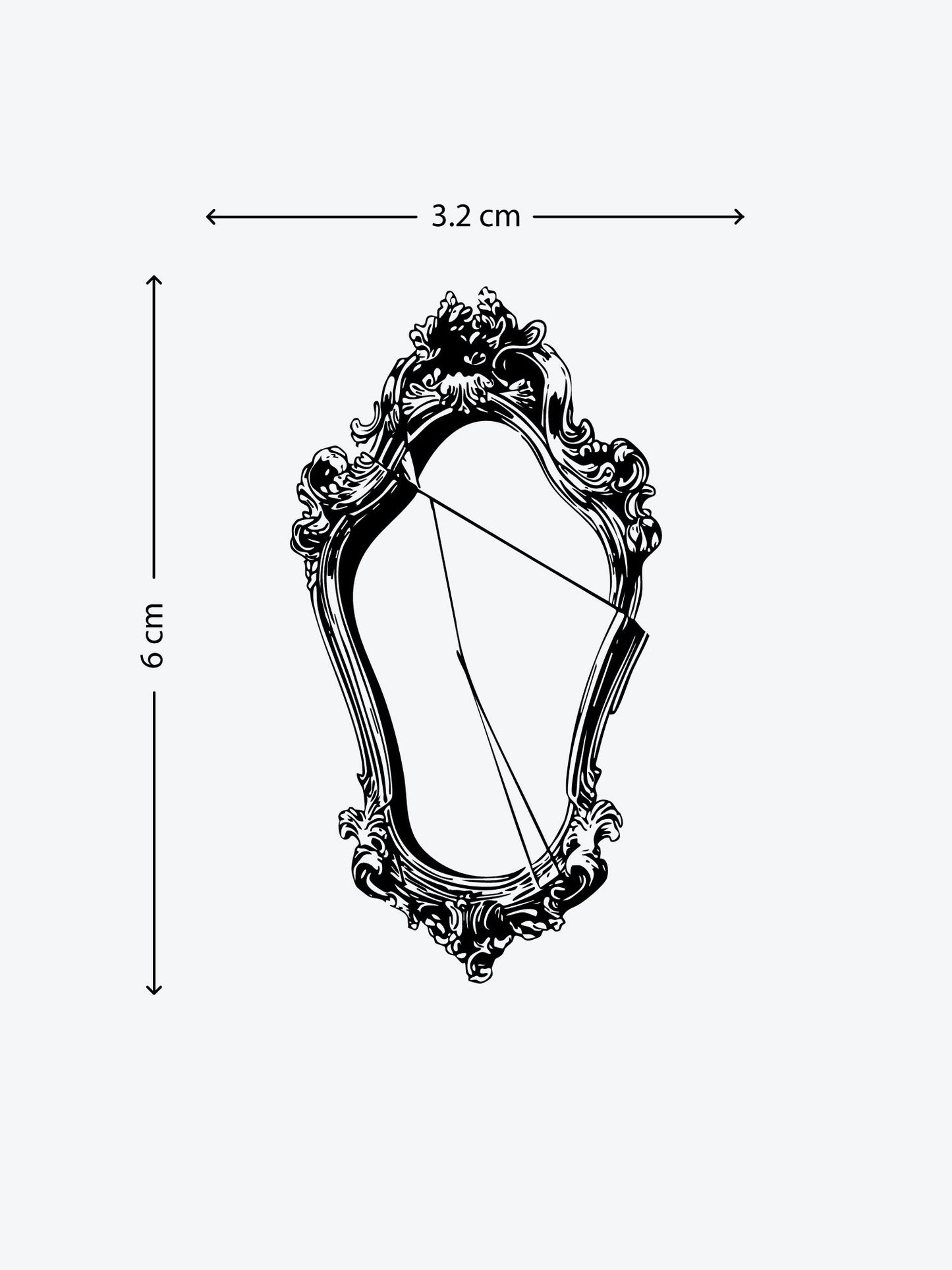 Mirror temporary tattoo