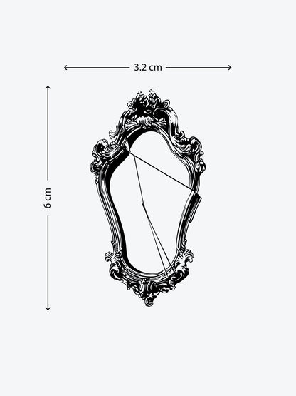 Mirror temporary tattoo