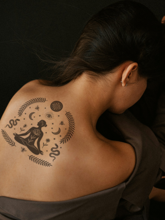 Womans Nature temporary tattoo