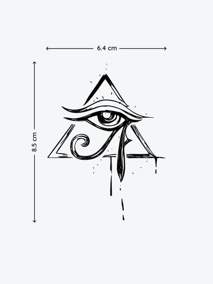 Eye of the Hidden Horus temporary tattoo