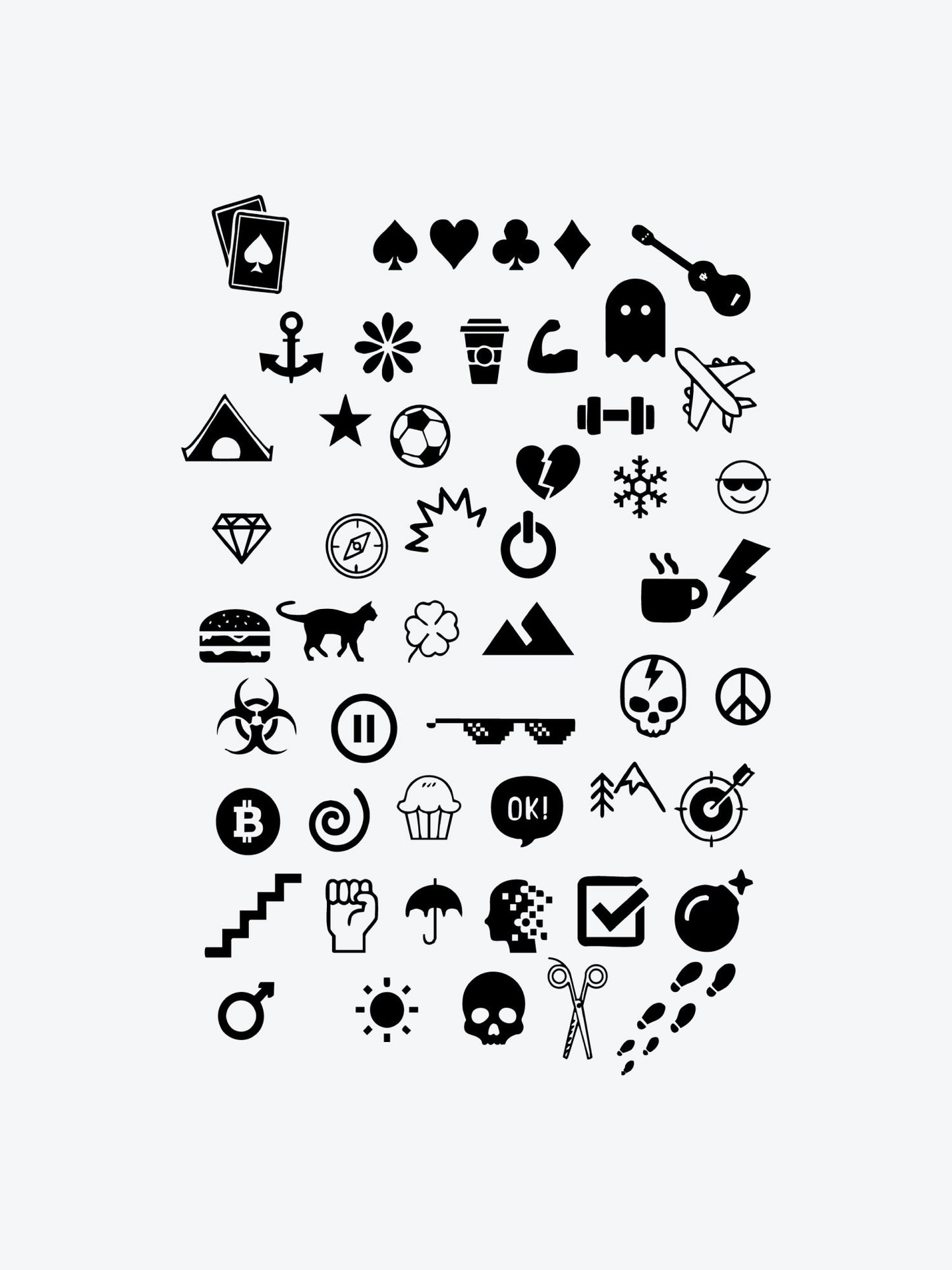 Basic Tiny Bundle temporary tattoo