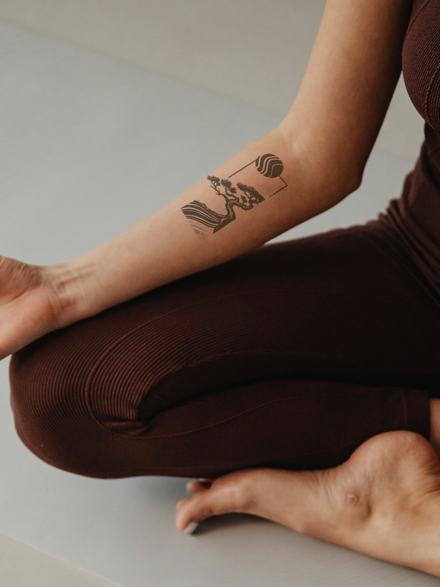 Lonely Tree temporary tattoo