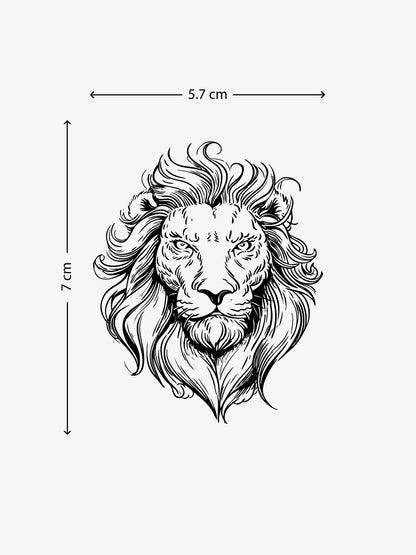 Lion Elegance temporary tattoo