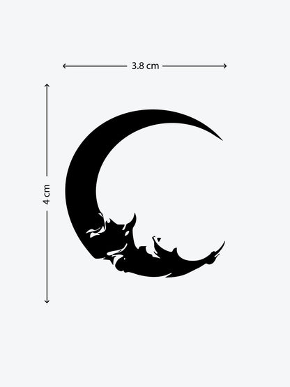 Glitchy Moon temporary tattoo