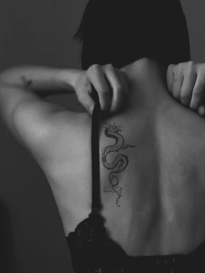 Dragon temporary tattoo