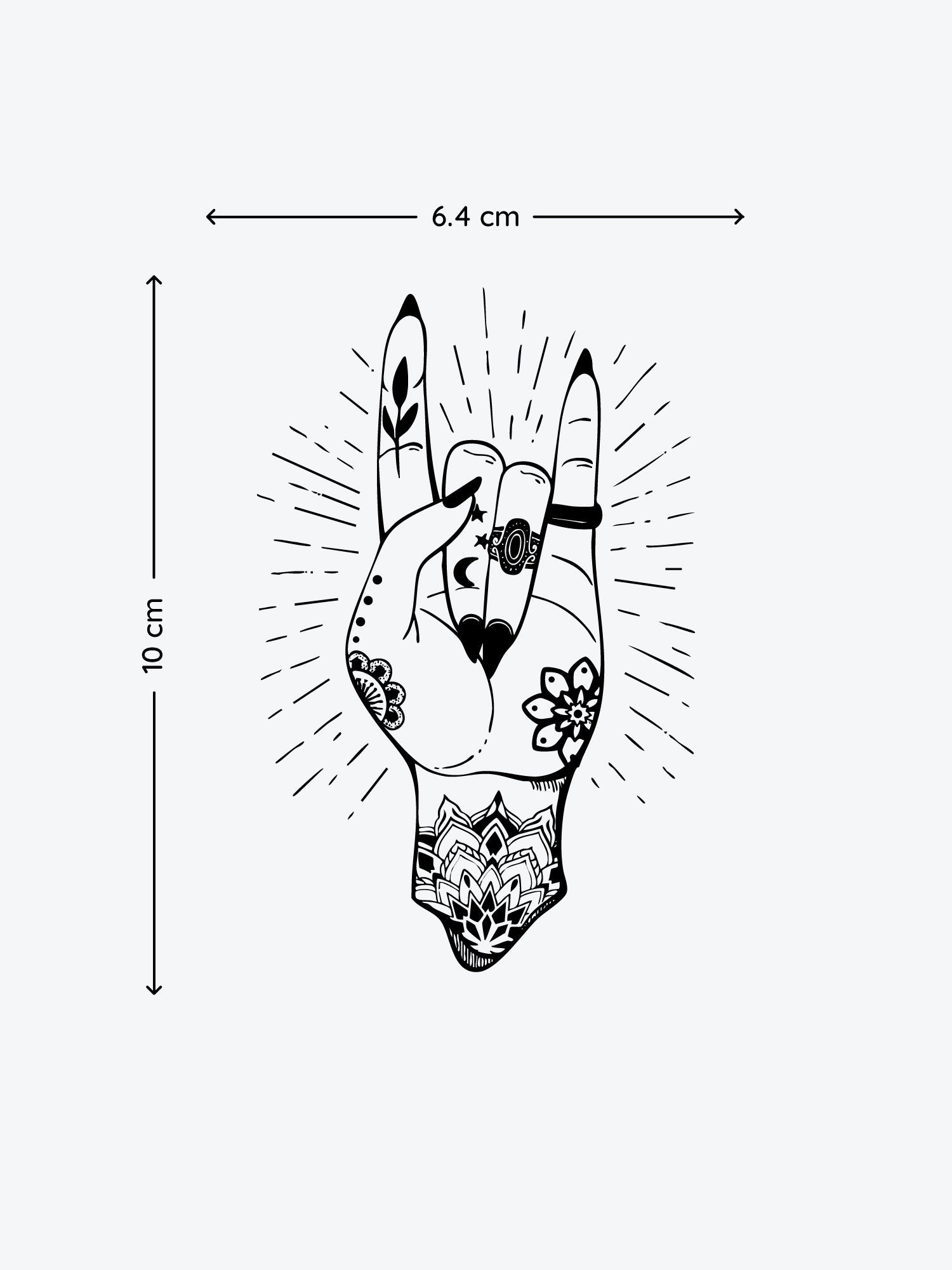 Bless This Chaos temporary tattoo