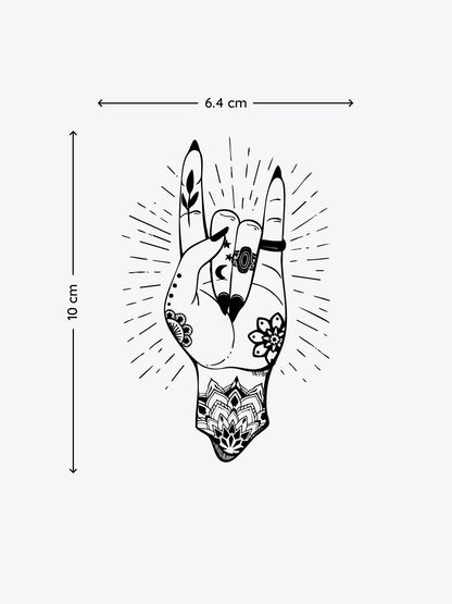 Bless This Chaos temporary tattoo