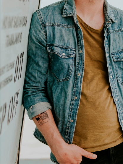 Coffee Break temporary tattoo
