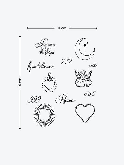Angel Bundle(13 Tattoos) temporary tattoo