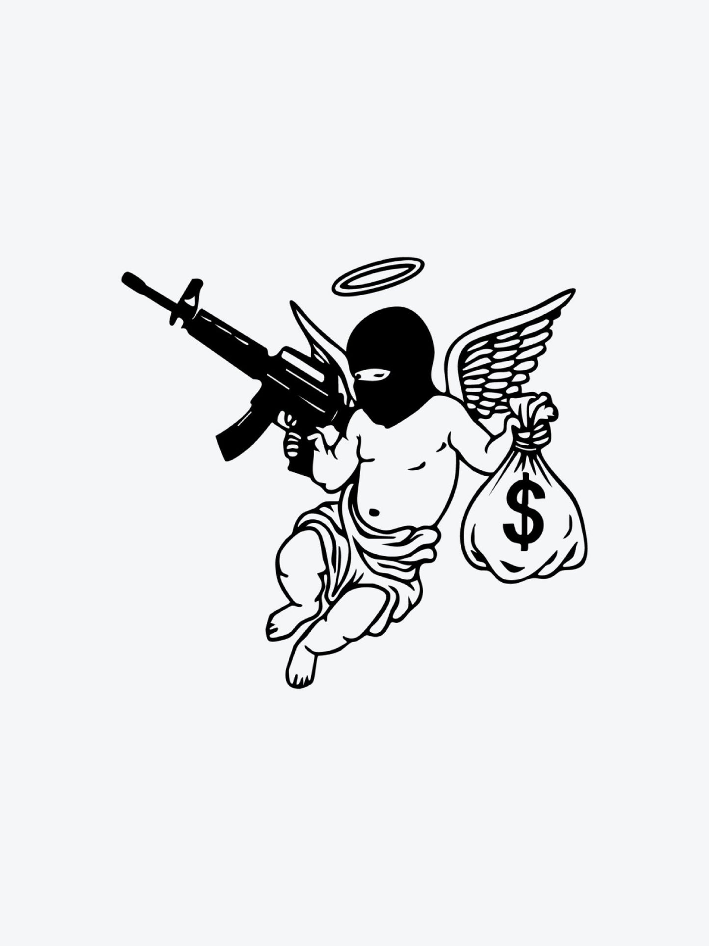 Angel Gone Bad temporary tattoo