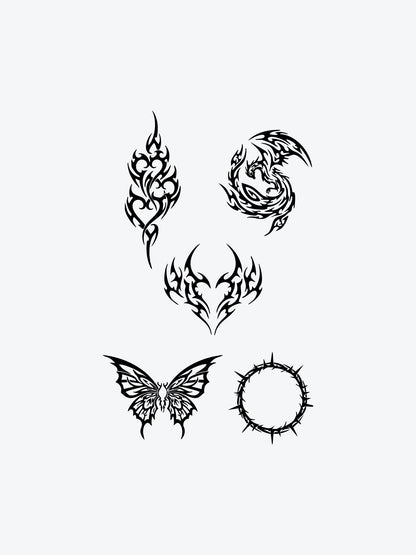 Tribal Bundle (8 Tattoos) temporary tattoo