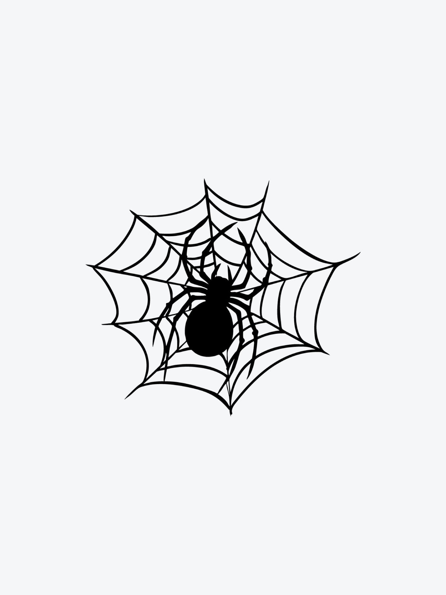 Spider Web temporary tattoo