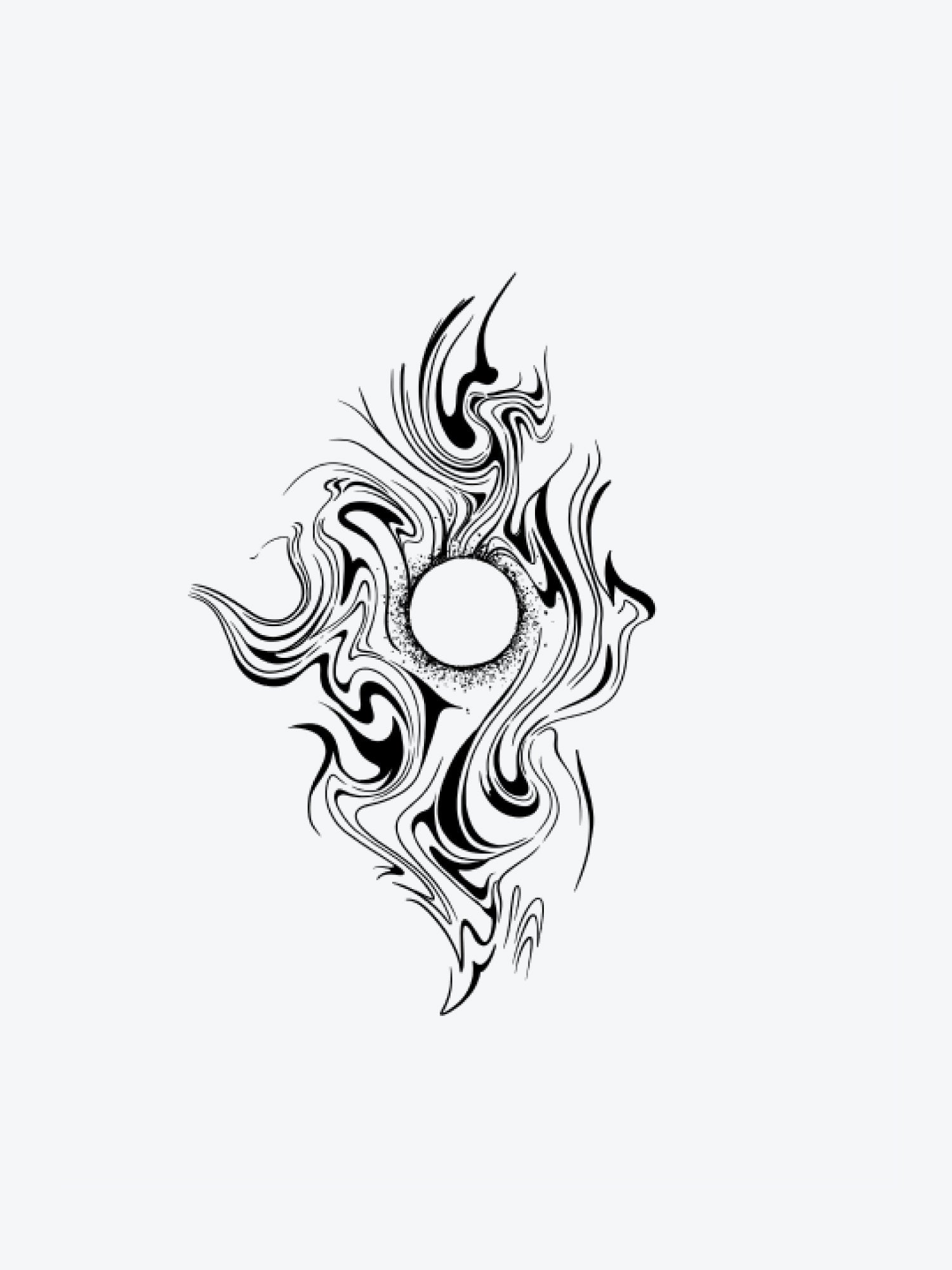 Supernova temporary tattoo