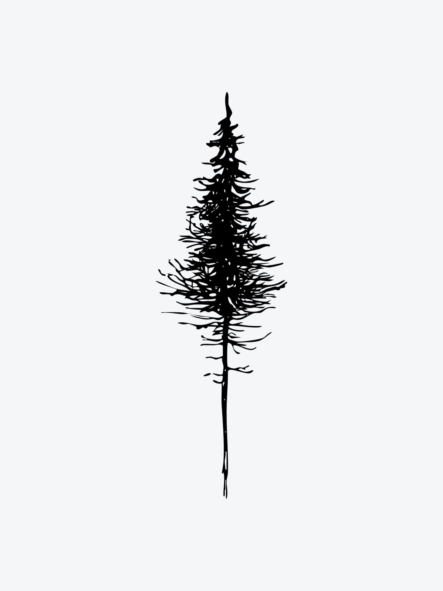Fine Tree temporary tattoo