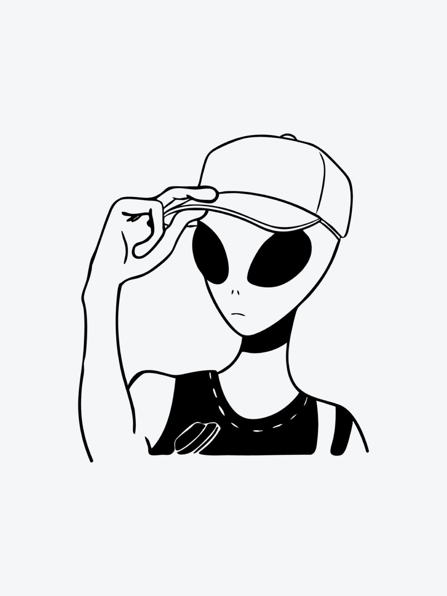 Alien Z by Mr B temporary tattoo