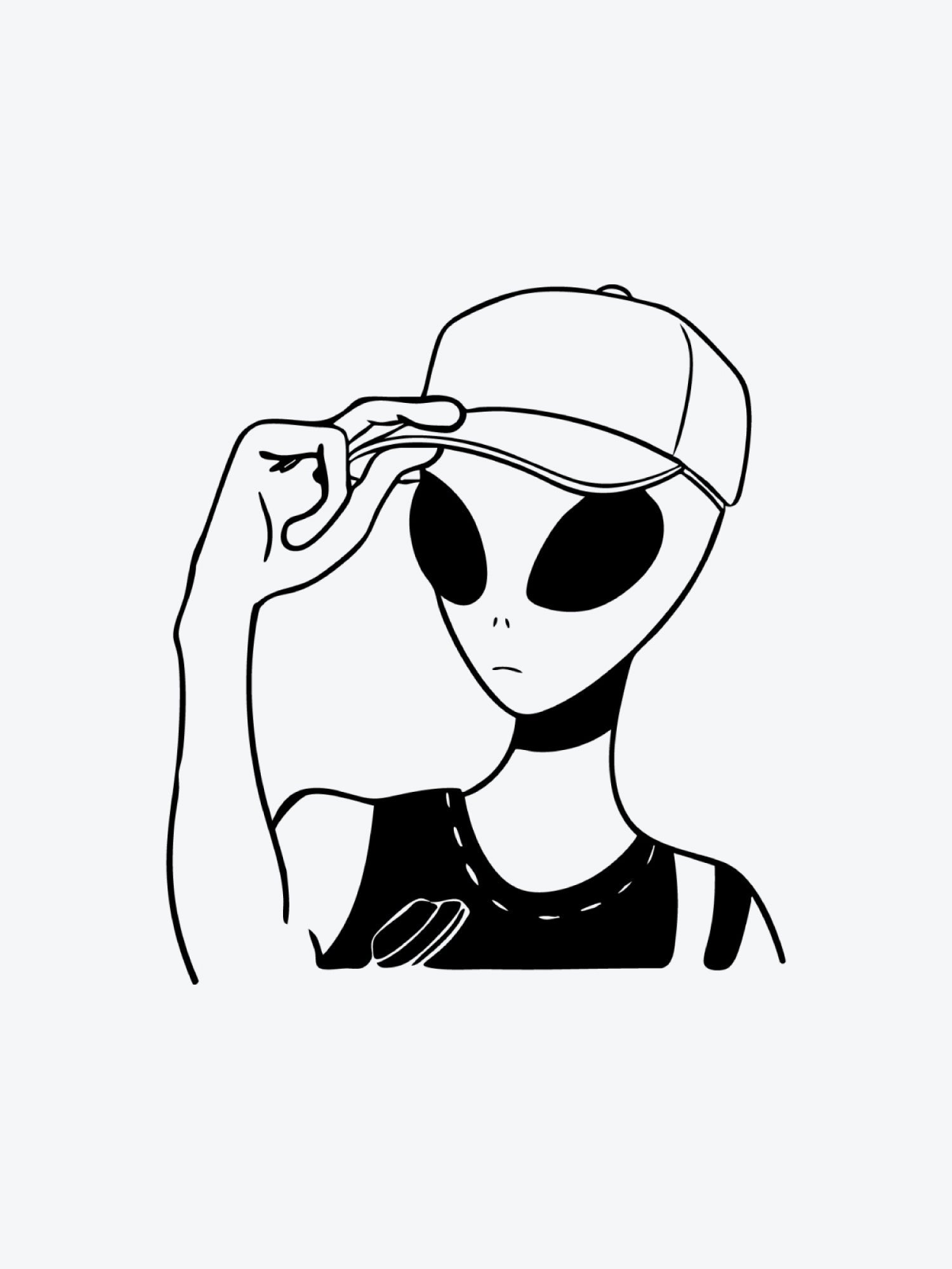 Alien Z by Mr B temporary tattoo