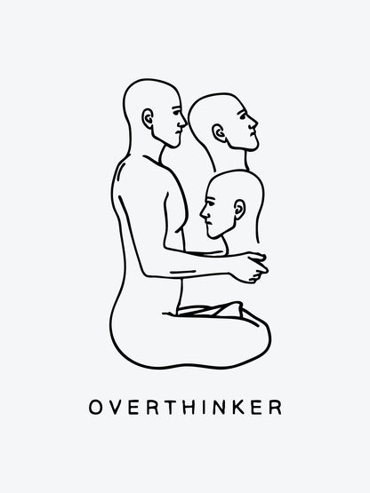 Overthinker temporary tattoo