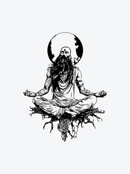 Consciousness Meditation temporary tattoo
