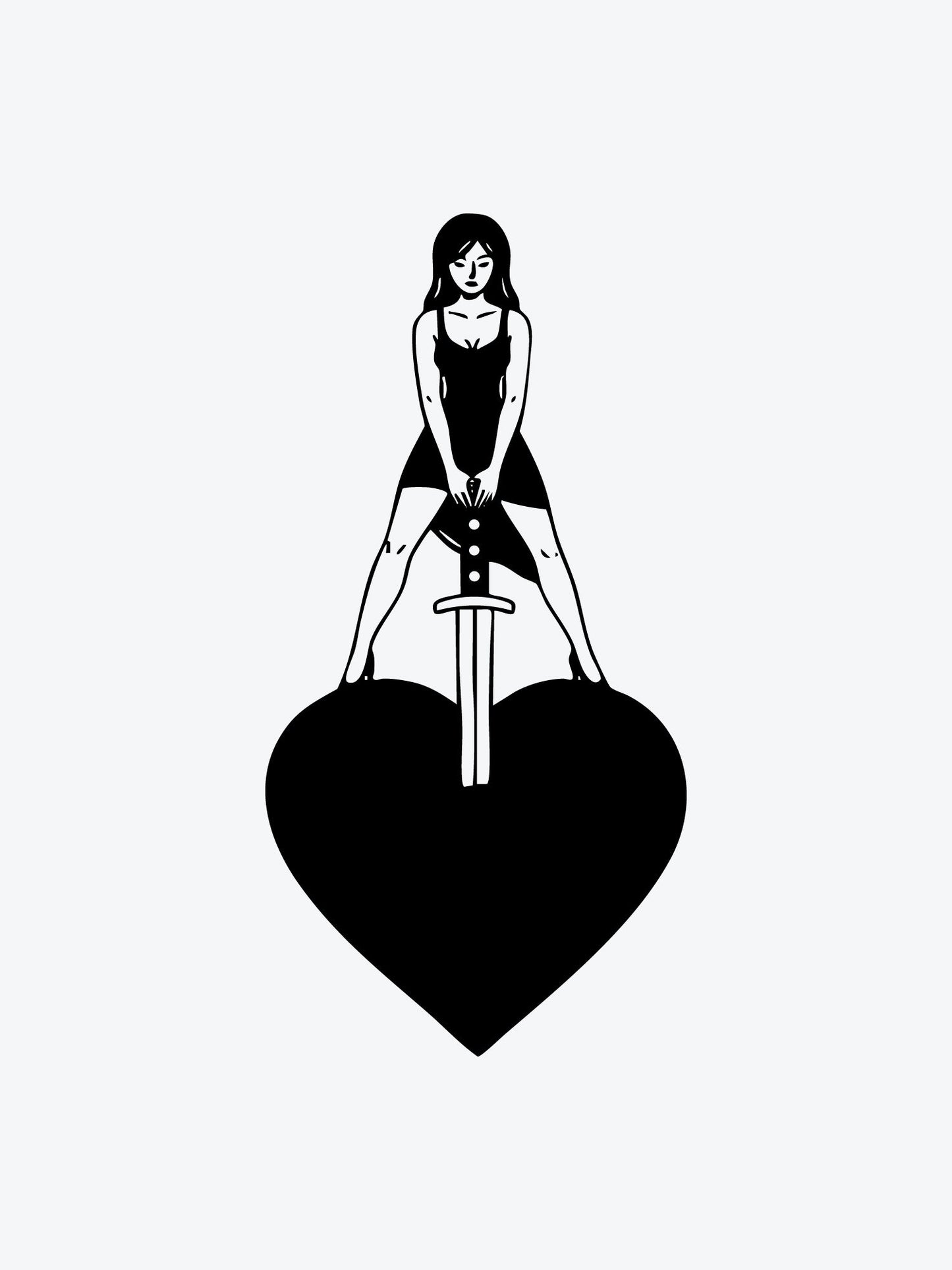 She Cuts Deep temporary tattoo