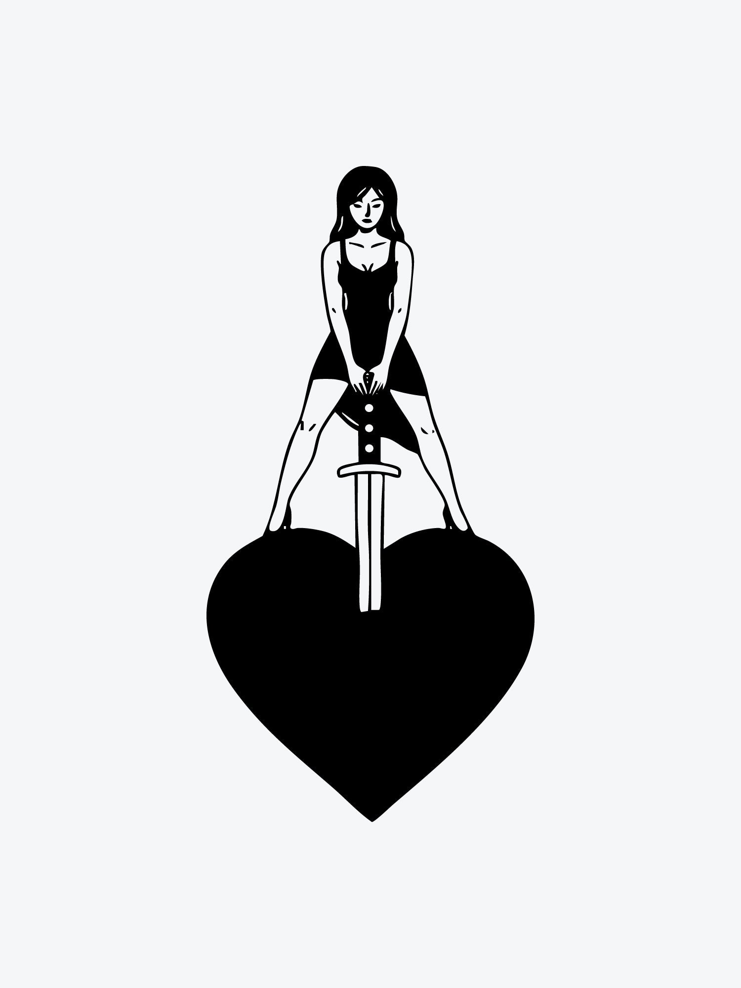 She Cuts Deep temporary tattoo