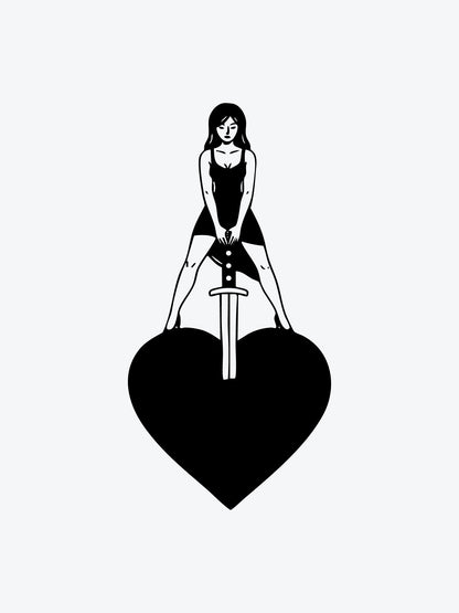 She Cuts Deep temporary tattoo
